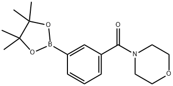 4-[3-(4,4,5,5-Tetramethyl-1,3,2-dioxaborolan-2-yl)benzoyl]morpholine 구조식 이미지