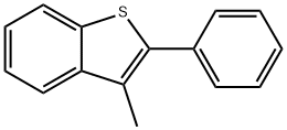 2-Phenyl-3-methyl-1-benzothiophene Structure