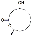 (3E,5R,12R)-5-Hydroxy-12-methyl-1-oxa-3-cyclododecene-2-one Structure