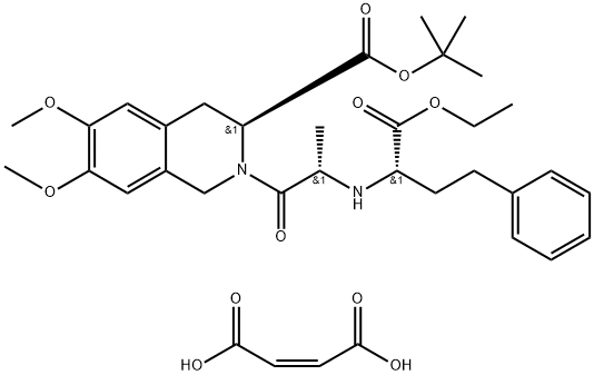 Moexipril tert-Butyl Ester Maleic Acid Salt Structure