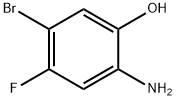4-브로모-5-플루오로-2-하이드록시아닐린 구조식 이미지