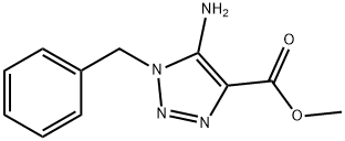 methyl 5-amino-1-benzyl-1H-1,2,3-triazole-4-carboxylate 구조식 이미지