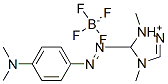 5-[[4-(dimethylamino)phenyl]azo]-1,4-dimethyl-1H-1,2,4-triazolium tetrafluoroborate(1-) Structure