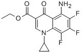 1-CYCLOPROPYL-5-AMIDO-6,7,8-TRIFLUORO-1,4-DIHYDRO-4-OXO-3- QUINOLINECARBOXYLIC ACID ETHYL ESTER Structure