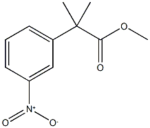 methyl 2-methyl-2-(3-nitrophenyl)propanoate Structure