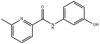 2-Pyridinecarboxamide, N-(3-hydroxyphenyl)-6-methyl- Structure