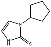 1-cyclopentyl-1H-imidazole-2-thiol 구조식 이미지