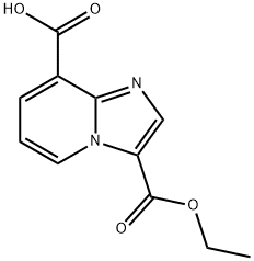 이미다조[1,2-a]피리딘-3,8-디카르복실산,3-에틸에스테르 구조식 이미지