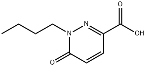 1-BUTYL-6-OXO-1,6-DIHYDROPYRIDAZINE-3-카르복실산 구조식 이미지