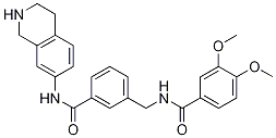 BenzaMide, 3,4-diMethoxy-N-[[3-[[(1,2,3,4-tetrahydro-7-isoquinolinyl)aMino]carbonyl]phenyl]Methyl]- 구조식 이미지