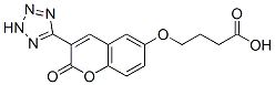 4-[2-oxo-3-(2H-tetrazol-5-yl)chromen-6-yl]oxybutanoic acid 구조식 이미지