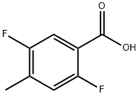 2,5-Difluoro-4-methylbenzoic acid 구조식 이미지