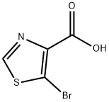 5-Bromothiazole-4-carboxylic acid 구조식 이미지