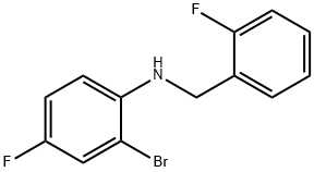 2-BroMo-4-플루오로-N-(2-플루오로벤질)아닐린 구조식 이미지