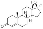 17beta-Hydroxy-17-methylandrosta-4,9(11)-dien-3-one 구조식 이미지
