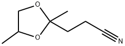 1,3-Dioxolane-2-propanenitrile,  2,4-dimethyl- Structure