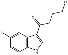 4-chloro-1-(5-fluoro-1H-indol-3-yl)-butan-1-one Structure