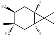 [1S-(1alpha,3alpha,4beta,6alpha)]-3,7,7-trimethylbicyclo[4.1.0]heptane-3,4-diol 구조식 이미지