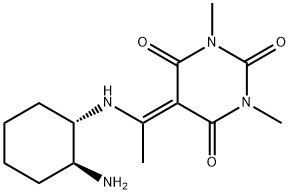 5-[1-[[(1S,2S)-2-aMinocyclohexyl]aMino]ethylidene]-1,3-diMethyl-2,4,6(1H,3H,5H)-PyriMidinetrione 구조식 이미지