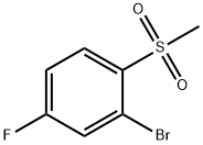 2-브로모-4-플루오로-1-(메틸설포닐)벤젠 구조식 이미지