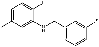 2-Fluoro-N-(3-fluorobenzyl)-5-Methylaniline, 97% Structure