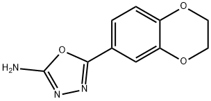5-(2,3-dihydro-1,4-benzodioxin-6-yl)-1,3,4-oxadiazol-2-amine 구조식 이미지