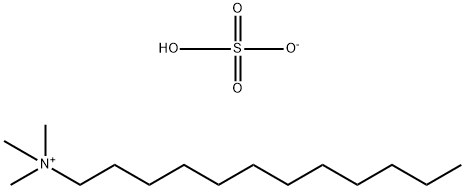 Dodecyltrimethylammonium hydrogen sulfate Structure