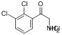 ETHANONE, 2-AMINO-1-(2,3-DICHLOROPHENYL)-, HYDROCHLORIDE Structure