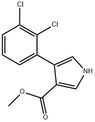 4-(2,3-디클로로페닐)-1H-피롤-3-카르복실리산메틸에스테르 구조식 이미지