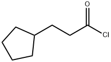 Cyclopentylpropionyl chloride  Structure