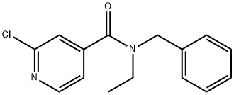 N-benzyl-2-chloro-N-ethylpyridine-4-carboxamide 구조식 이미지