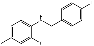 2-Fluoro-N-(4-fluorobenzyl)-4-Methylaniline, 97% Structure