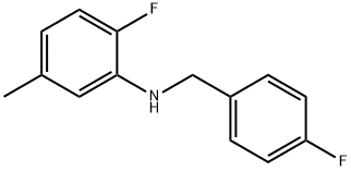 2-Fluoro-N-(4-fluorobenzyl)-5-Methylaniline, 97% Structure