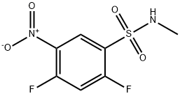 2,4-Difluoro-N-methyl-5-nitrobenzenesulfonamide 구조식 이미지
