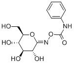 O-(D-GLUCOPYRANOSYLIDENE)AMINO N-PHENYLCARBAMATE Structure