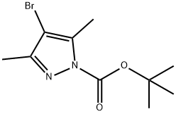 tert-Butyl 4-bromo-3,5-dimethyl-1H-pyrazole-1-carboxylate Structure