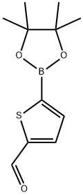 5-(4,4,5,5-tetraMethyl-1,3,2-dioxaborolan-2-yl)thiophene-2-carbaldehyde 구조식 이미지