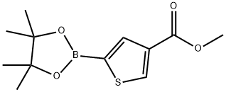 Methyl 4-(tetraMethyl-1,3,2-dioxaborolan-2-yl)thiophene-2-carboxylate Structure