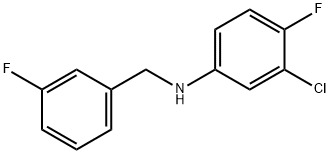 3-클로로-4-플루오로-N-(3-플루오로벤질)아닐린 구조식 이미지