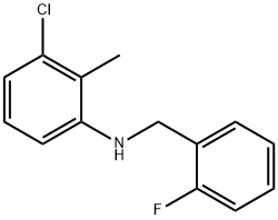 3-클로로-N-(2-플루오로벤질)-2-메틸아닐린 구조식 이미지