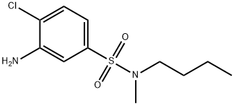 3-Amino-N-butyl-4-chloro-N-methylbenzenesulfonamide Structure