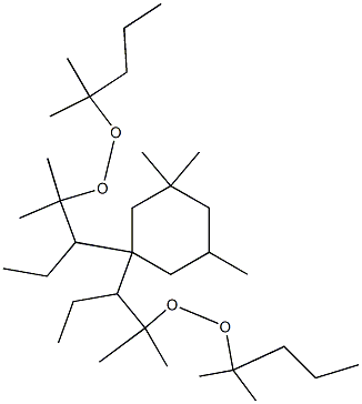 1,1-Bis(t-hexylperoxy)-3,3,5-trimethyl cyclohexane Structure