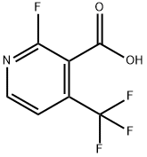 2-플루오로-4-(트리플루오로메틸)피리딘-3-카르복실산 구조식 이미지