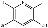 5-BROMO-2,6-DIIODOPYRIDIN-3-OL Structure