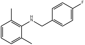 N-(4-Fluorobenzyl)-2,6-dimethylaniline Structure