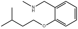 [2-(Isopentyloxy)phenyl]-N-methylmethanamine 구조식 이미지