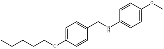 N-(4-Methoxyphenyl)-N-[4-(pentyloxy)benzyl]amine 구조식 이미지