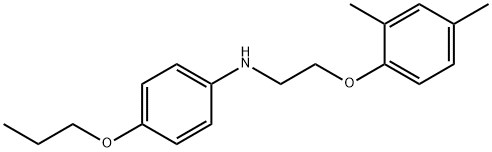 N-[2-(2,4-Dimethylphenoxy)ethyl]-4-propoxyaniline Structure