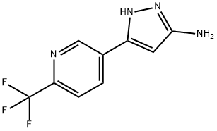1H-Pyrazol-3-aMine, 5-[6-(trifluoroMethyl)-3-pyridinyl]- 구조식 이미지
