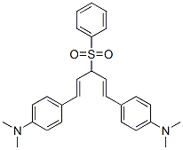 1,5-Bis(4-dimethylaminophenyl)-3-phenylsulfonyl-1,4-pentadiene Structure